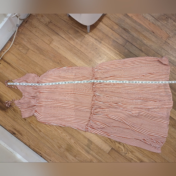 Hayden Striped Ruffle Tier Maxi Dress SZ S - Picture 3 of 12